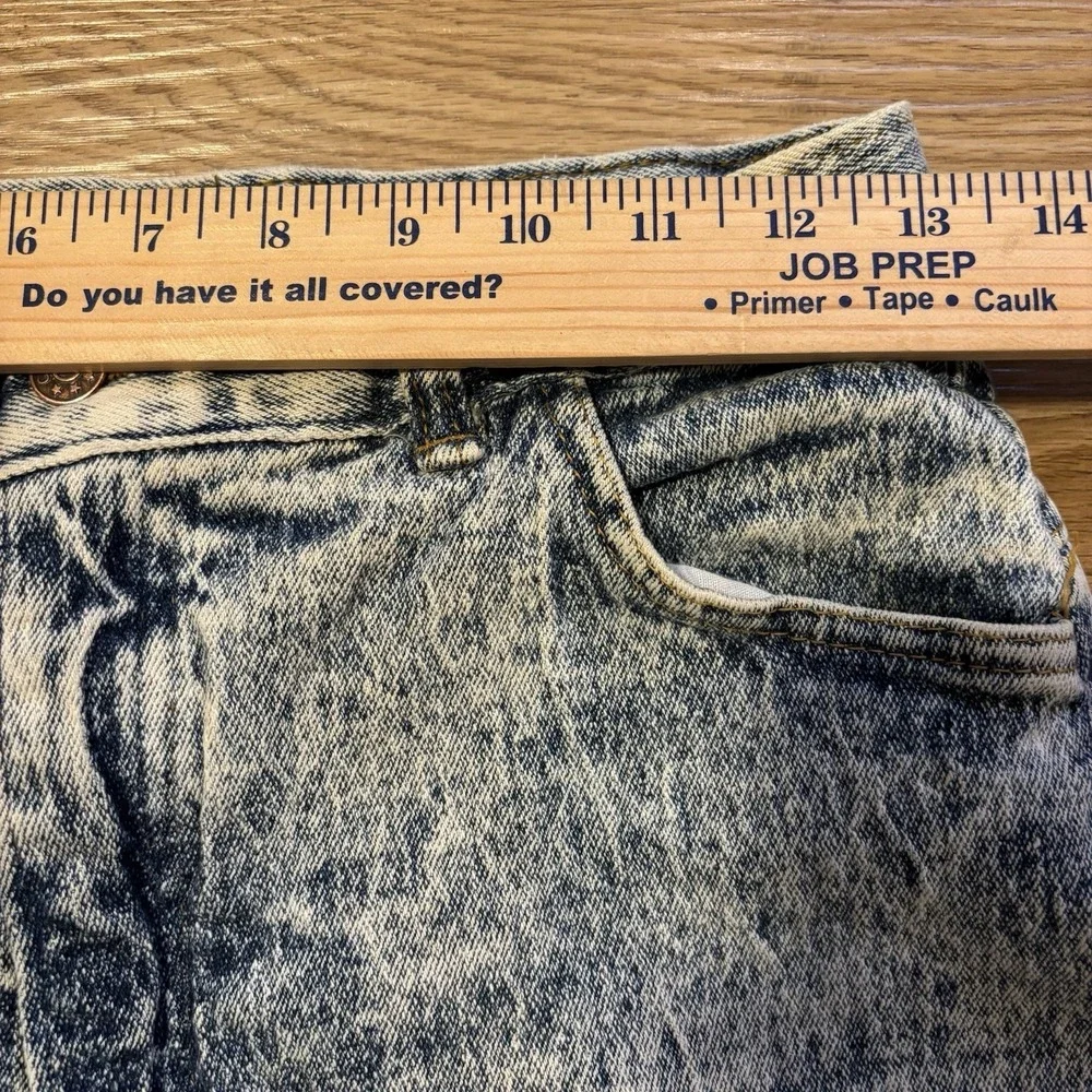Vintage 80s Cap Ferrat Jeans Womens 11 (26x28) High Rise Acid Wash Ankle Bow USA